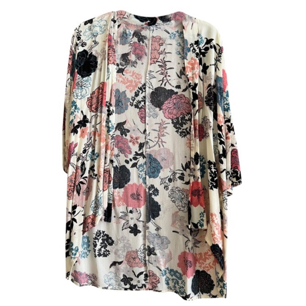 Pink Clover Open Front Kimono - XS